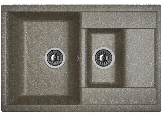 Мойка кухонная из литьевого мрамора Dr. Gans АСТРА 760 К 25.065.D0760.407 76*51 см. черный