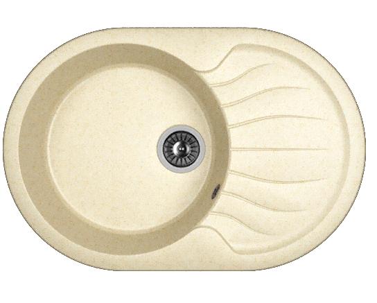 Мойка кухонная из литьевого мрамора Dr. Gans БЕРТА 760 25.040.C0760.403 76*51 см. латте Мойка кухонная из литьевого мрамора Dr. Gans БЕРТА 760 25.040.C0760.403 76*51 см. латте