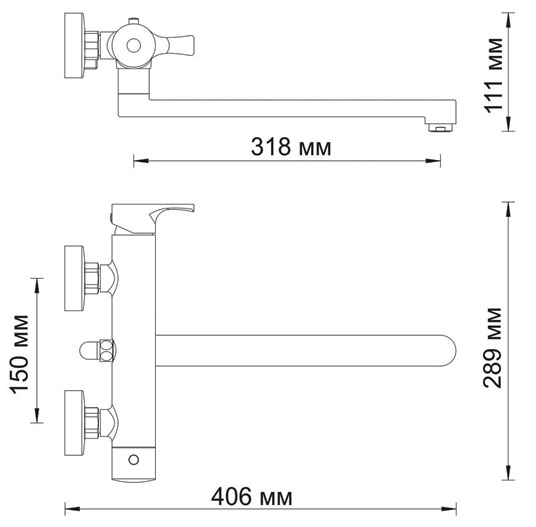 Смеситель WasserKRAFT BERKEL 4802L универсальный 