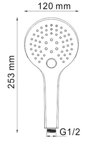 Лейка душевая WasserKRAFT  A061  