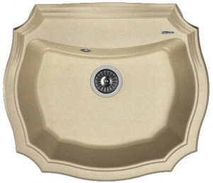 Мойка кухонная керамогранитная Florentina ЭМИЛИЯ 640 20.355.D0640.107 64*55 см. песочный