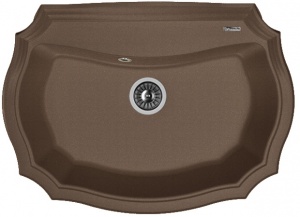 Мойка кухонная керамогранитная Florentina ЭМИЛИЯ 770 20.360.E770.303 77*55 см. мокко