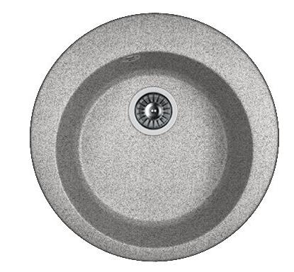 Мойка кухонная из литьевого мрамора Dr. Gans ГАЛА 25.010.B0510.409 51*51 см. базальт