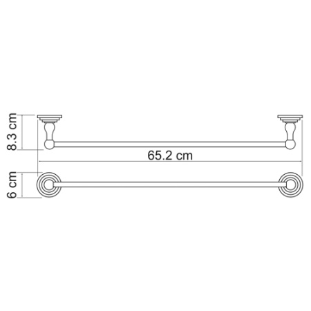 Полотенцедержатель WasserKRAFT AMMER K-7030  