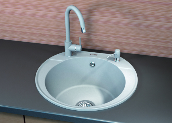 Мойка кухонная керамогранитная Florentina ЭЛЬБА 20.145.C0555.105 55,5*51 см. коричневый