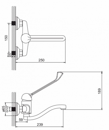 Смеситель IDDIS SICILY CG53654C для кухонной мойки 