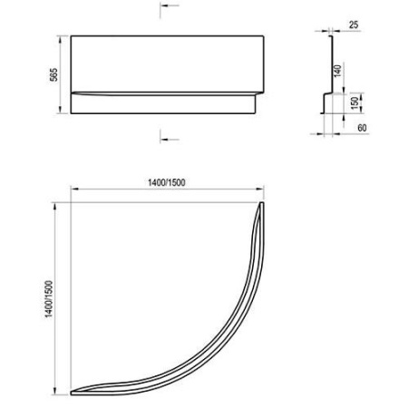 Ванна акриловая Ravak NEWDAY C651000000  
