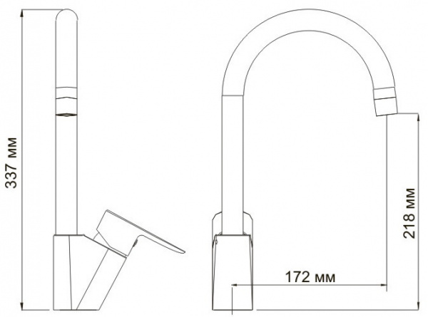 Смеситель WasserKRAFT LEINE 3507 для кухонной мойки 