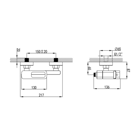 Смеситель IDDIS SLIDE SLIBL00i02 для ванны и душа 