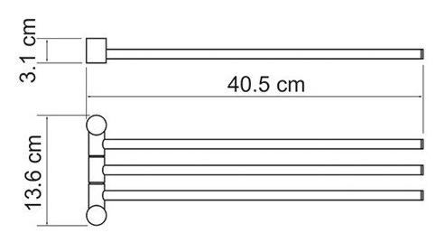 Полотенцедержатель WasserKRAFT  K-1033  