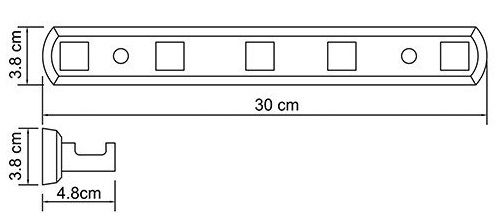 Крючок пятерной WasserKRAFT LIPPE K-6575  