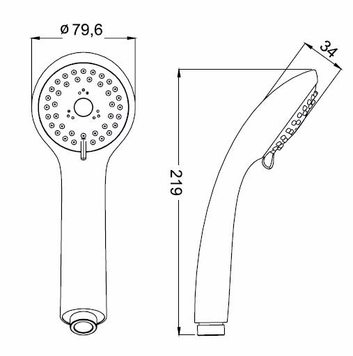 Лейка душевая IDDIS  A11031   Лейка душевая IDDIS  A11031