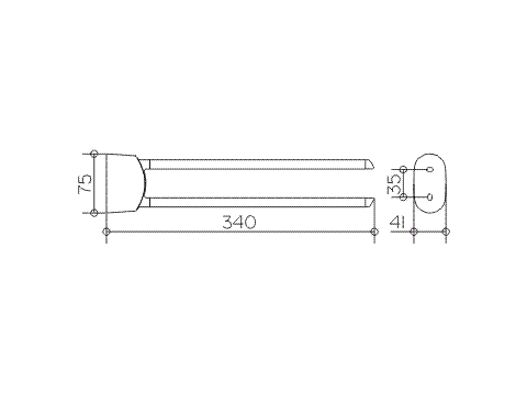 Полотенцедержатель Keuco ELEGANCE 11620010000   Полотенцедержатель Keuco ELEGANCE 11620010000