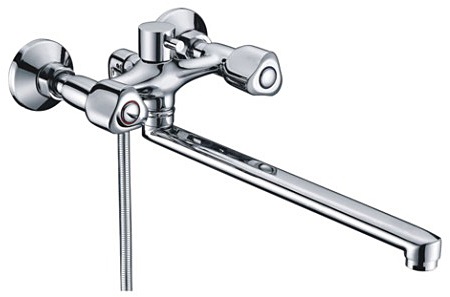 Смеситель WasserKRAFT AMPER 2902L универсальный  Смеситель WasserKRAFT AMPER 2902L универсальный