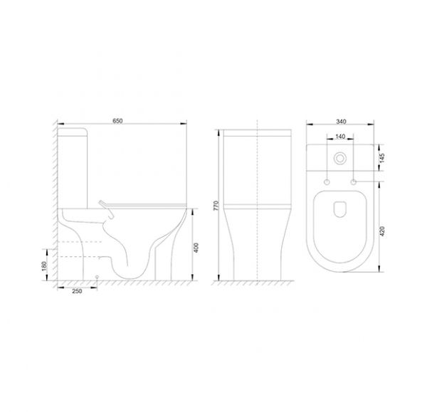 Унитаз-компакт Mirsant ROCK   