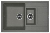 Мойка кухонная керамогранитная Florentina ЛИПСИ 780K 20.250.D0780.102 78*51 см. черный