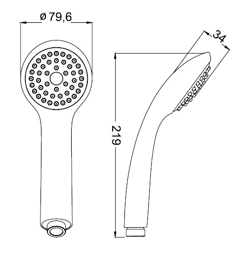 Лейка душевая IDDIS  A11011   Лейка душевая IDDIS  A11011