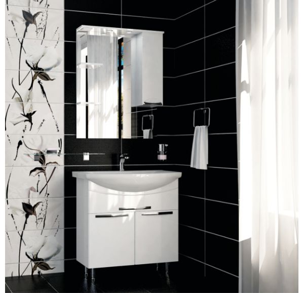 Тумба под раковину Mirsant ГЛЯССЕ  65 см. 