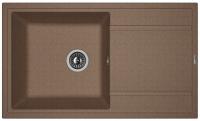 Мойка кухонная керамогранитная Florentina ЛИПСИ 860 20.130.D0860.303 86*51 см. мокко