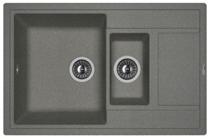Мойка кухонная керамогранитная Florentina ЛИПСИ 780K 20.250.D0780.102 78*51 см. черный