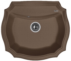 Мойка кухонная керамогранитная Florentina ЭМИЛИЯ 640 20.355.D0640.303 64*55 см. мокко