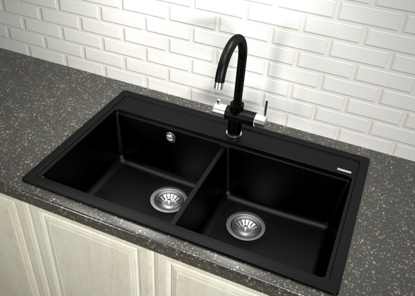 Мойка кухонная керамогранитная Florentina ЛИПСИ 820 20.370.E0820.303 82*51 см. мокко
