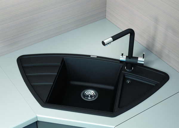 Мойка кухонная керамогранитная Florentina ЛИПСИ 980C 20.180.D0980.302 98*51 см. антрацит