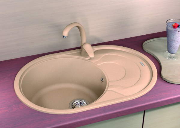 Мойка кухонная керамогранитная Florentina РОДОС 760 20.140.D0760.102 76*51 см. черный