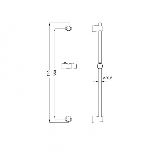 Штанга душевая IDDIS  A31552   Штанга душевая IDDIS  A31552