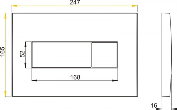 Клавиша для инсталляции Alcaplast  M370  