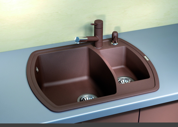 Мойка кухонная керамогранитная Florentina НИРЕ 630K 20.220.D0630.107 63*51 см. песочный